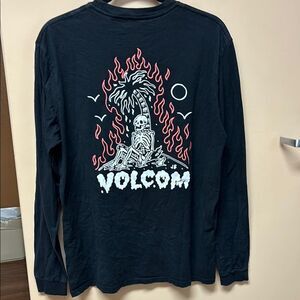 Volcom Black Long Sleeve Graphic Tee
